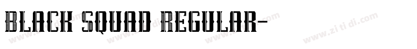 Black Squad Regular字体转换